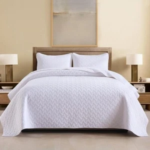 Wistown Cotton King Quilt Bedding Sets 3 Pieces Reversible Lightweight Coverl... - Bild 1 von 9
