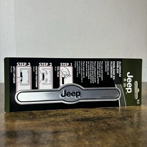 Officially Licensed JEEP Aluminum Emblem For License Plate Peel & Stick Apply - Picture 1 of 6