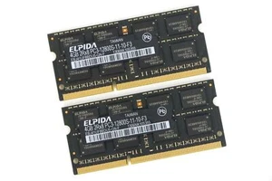 Elpida 8GB 2x4Gb 2Rx8 PC3-12800S 1600Mhz SODIMM Laptop Memory Ram EBJ81UG8BBU5-G - Picture 1 of 3