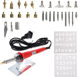 Kit de marca para quemar madera - Herramientas de pirografía artesanal de cuero para arte - Imagen 1 de 7