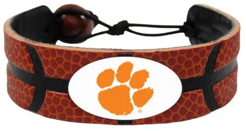 Clemson Tigers Classic Basketball Bracelet [NEW] NCAA Jewelry Wrist Necklace Cover