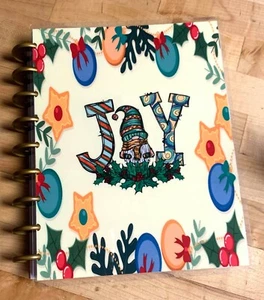 Juego de 4 fundas Gnomes JOY Feliz Navidad Vacaciones uso con el planificador feliz - Imagen 1 de 4