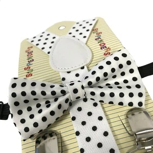 US New Adjustable Suspender and Bow Tie Set for Baby Toddler Kids Boy Girls - Picture 1 of 74