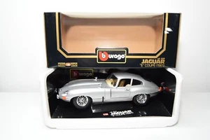 B39 1:18 BBURAGO BURAGO 3038 JAGUAR TIPO E CUPÉ 1961 MET. GRIS NUEVO EN CAJA - Imagen 1 de 19