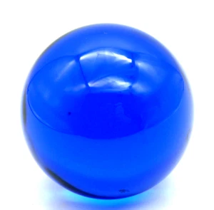 Art Glass Cobalt Blue Glass Orb Paperweight 2.5" Translucent - Picture 1 of 7
