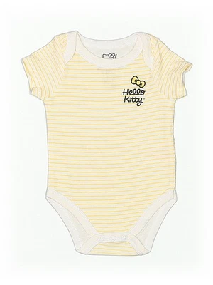 Hello Kitty Girls Yellow Short Sleeve Bodysuit 3 Months - Image 1 of 2
