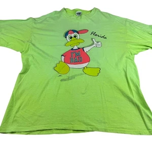 Vintage 80s Florida Duck T-Shirt - Size Large - Thrashed - Bild 1 von 10