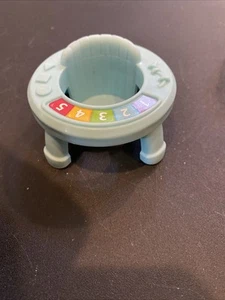Fisher Price Little People Babyschale Untertasse blau für Kinderzimmer Puppenhaus - Bild 1 von 3