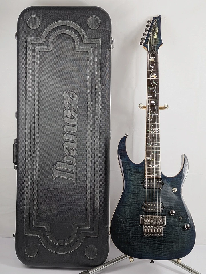 IBANEZ J-CUSTOM RG8520-SDE JAPAN 2018 Sodalite Blue Electric Guitar  (EC1042014) - Image 1 of 4