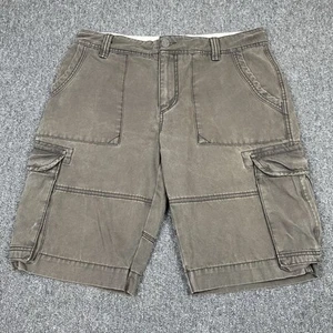 Fat Face Shorts Mens W34 Khaki Green Distressed Cargo Utility Combat Casual Walk - Picture 1 of 14