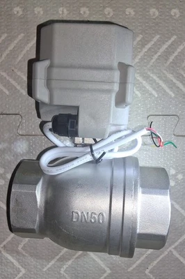 2" INCH MOTORIZED BALL VALVE Stainless steel HSH-FLO CR502-DC12-24V FREE SHIP ✅️ - Image 1 of 4