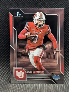Devon Dampier 2025 Bowman University Chrome Utah #3 1st - Imagen 1 de 2
