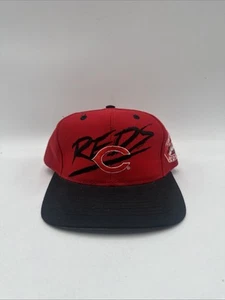 Vintage 90s Cincinnati Reds snapback signatures sportswear snapback hat - Picture 1 of 8