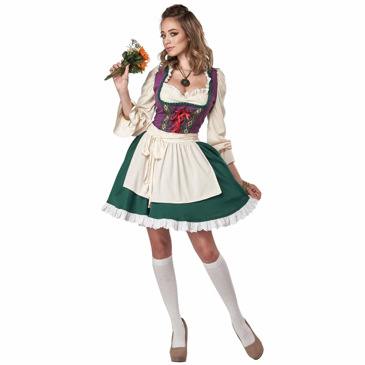 Kimokawaii Gärtnerkostüm Für Erwachsene – Komplettes Set Mit Hemd, Hosenträger & Mütze Für Garten-Partys Oder Verkleidung