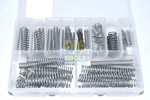 Assorted selection kit box of 70 zinc plated steel metric compression springs - Picture 1 of 1