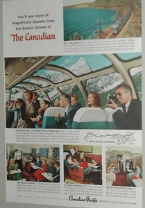 1957 CANADIAN PACIFIC RAILWAY advertisement, The Canadian CPR train - Bild 1 von 3
