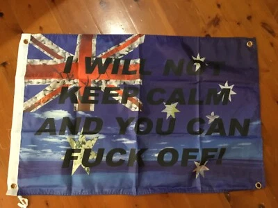 AUS FLAG BIKER Man cave flag mancave idea bar banner poster print home decor  - Image 1 of 4