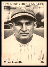 1975 TCMA 1927 New York Yankees #NNO Mike Gazella VG-EX New York Yankees