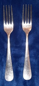 Vajilla de acero inoxidable brillante Oneidacraft *2 tenedores de cena* de 7 - Imagen 1 de 6