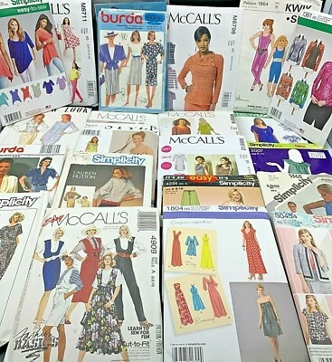 SIMPLICITY, MCCALLS, BUTTERICK, VOGUE, AVANTGARDE, Buyers Choice: Women'/Ladies Plus-Size Clothing Patterns #1, Free Shipping!