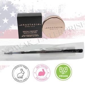 2 Pc Set Anastasia Beverly Hills Brow Freeze Styling Wax + Dual-Ended Applicator - Picture 1 of 6