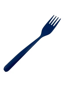 Vintage Nylon Blue Serving Fork Angled 12.25" Long USA Made - Picture 1 of 8