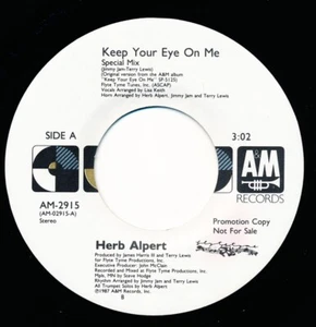 HERB ALPERT - KEEP YOUR EYE ON ME - A&M AM-2915 - 45 Record VG++ - Picture 1 of 2