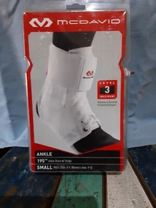 Mcdavid Ankle Brace W/straps 195 White S RRP $85 - Picture 1 of 2