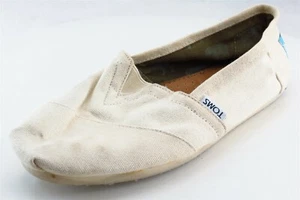 Toms Halbschuh beige Stoff Damenschuhe Größe 7,5 M - Bild 1 von 6