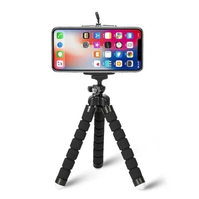 Tripod Stand Mount Flexible Mini Octopus Wraps For Go-pro Camera iPhone Samsung - Image 1 of 4