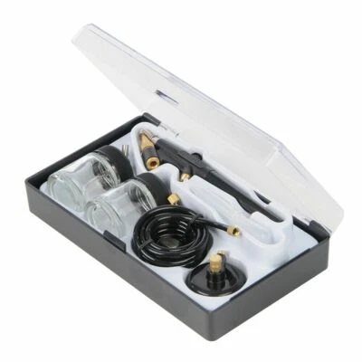 Silverline Airbrush Hobby Kit With Storage Case 22ml 6 Piece Model Work 380158 - Image 1 of 4