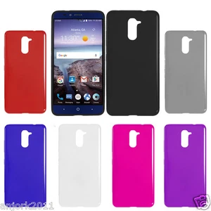 Funda ultra delgada con piel de gel suave de poliuretano termoplástico para ZTE Max Duo LTE Z962G Z963VL Z988 - Imagen 1 de 8