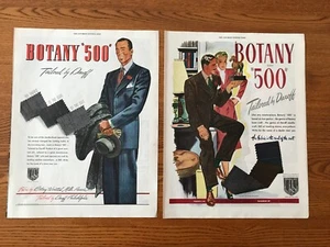Botany 500 Men's Suits 1945 Ad , original vintage - Picture 1 of 1