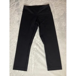 Lululemon Damen schwarz Cropped Stretch Leggings Größe 4 - Bild 1 von 5