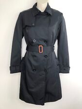 Jigsaw womens double breasted coat jacket size 10 black belt included  pockets