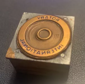Rotary International Vintage letterpress printing block - Picture 1 of 2