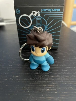 Kidrobot Mega Man 3" No Helmet Chase Series 1 Vinyl Mini Figure Keychain - Image 1 of 2