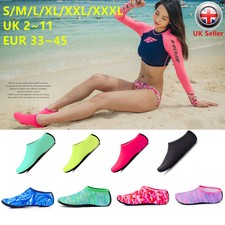 Unisex Mens Womens Kids Water Skin Shoes Socks Slip On Sea Wet Beach Swim Surf