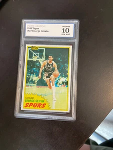 1981 Topps #37 George Gervin Graded 10 Gem Mint - Picture 1 of 2