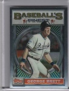 1993 TOPPS FINEST #63 GEORGE BRETT KANSAS CITY ROYALS HOF B268