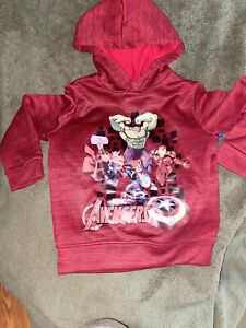 Marvel AVENGERS Graphic Long Sleeve Hoodie youth Toddler size 7