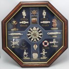 Decorative Wall Clock With Nautical Knots Wall Hanging 3D Shadow Box Ship Decor