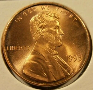 1995 P LINCOLN CENT - BU from a nice roll - Picture 1 of 6