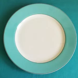 LENOX Kate Spade Rutherford Circle Turquoise Dinner Plate EXCELLENT! - Picture 1 of 3
