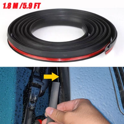 1.8M Fit For Dodge Rubber Car Front Windshield Panel Seal Strip Moulding Trim - Image 1 of 4