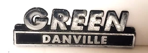 Oldtimer Autohaus grün Danville Auto Metall Emblem Abzeichen GL398 - Bild 1 von 2