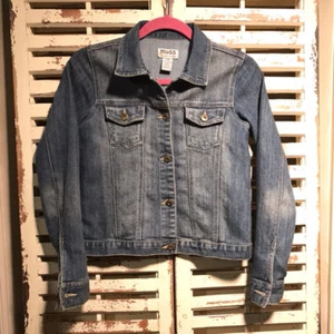 LN~DESIGNER~MUDD~DENIM JACKET~GIRLS~LARGE - Picture 1 of 1