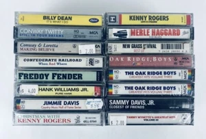 16x Country Tape Lot ALL SEALED Oak Ridge Boys Merle Haggard Twitty Outlaw OOP - Picture 1 of 12