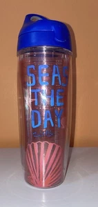 TERVIS Water Bottle, 24 oz., Flip Top, Salt Life Seas The Day ￼Design, USA - Picture 1 of 6