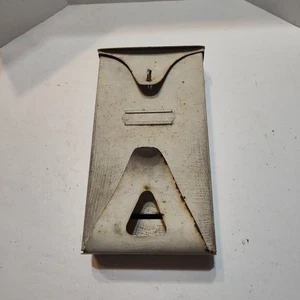 Vintage Mailbox Galvanized Flip Open, Newspaper Slot, Wall Mounted - Picture 1 of 9